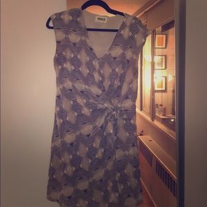 Brooklyn Industries Geometric Print Silk Dress